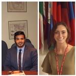 Zaher Arrabai and Alexandra Barnes Intern in Washington, D.C.